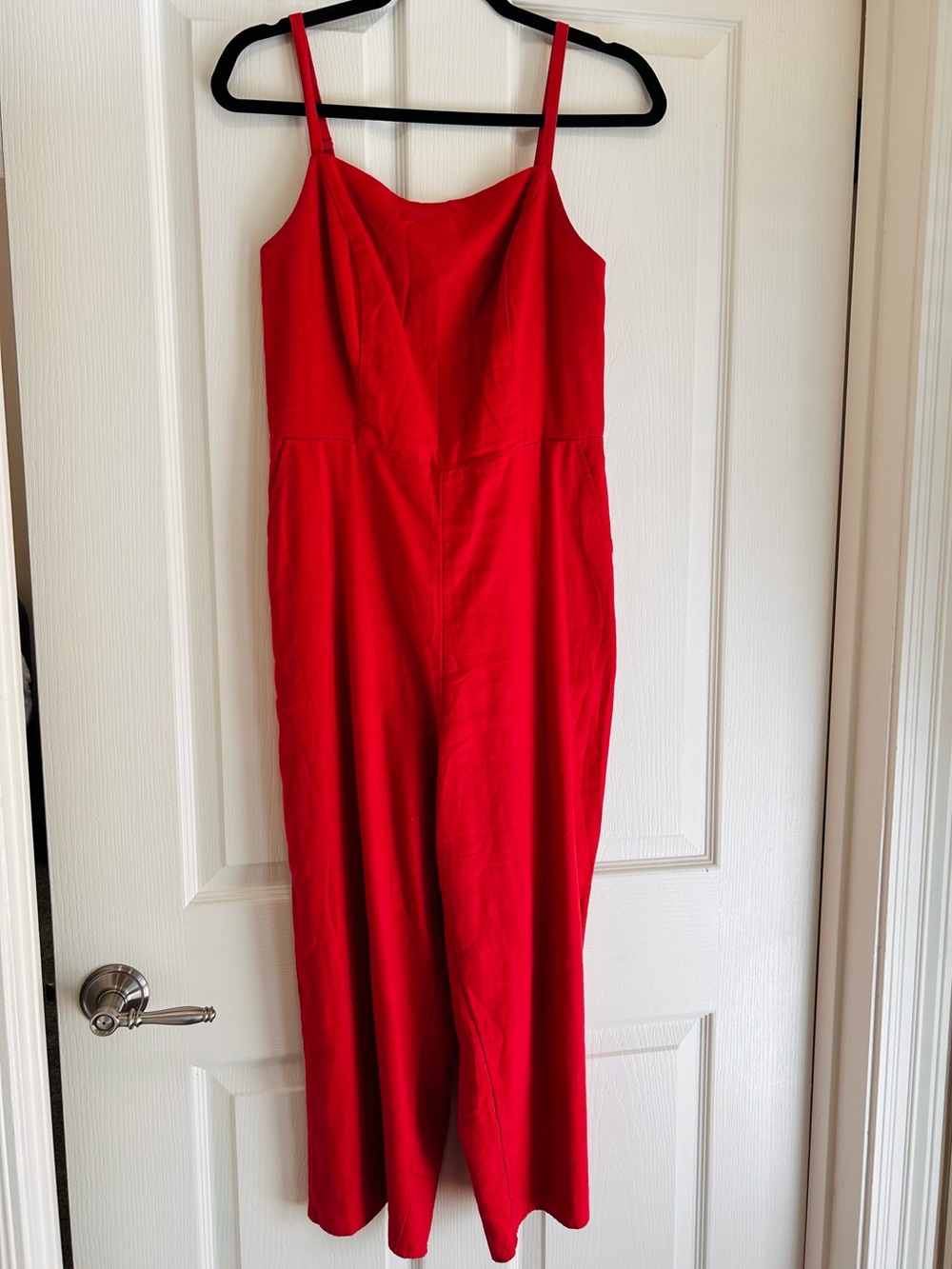 Old Navy Red Jumpsuit Spaghetti Strap